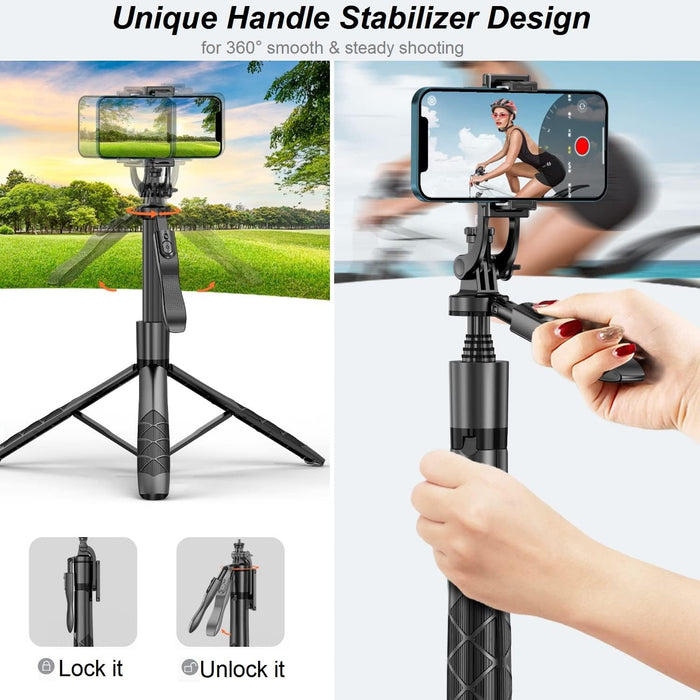 1.5M Extendable Tripod Stand with Stabilizer