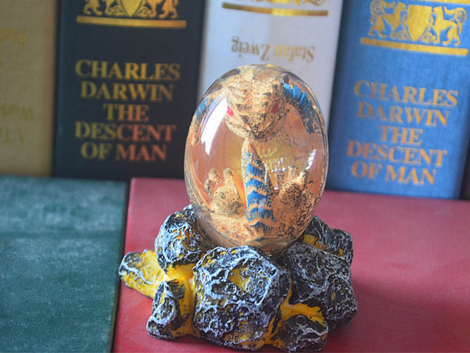 Resin Lava Dragon Egg Sculpture