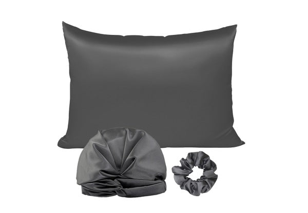 3-Piece Sleeping Bonnet Hair Scrunchy Satin Set