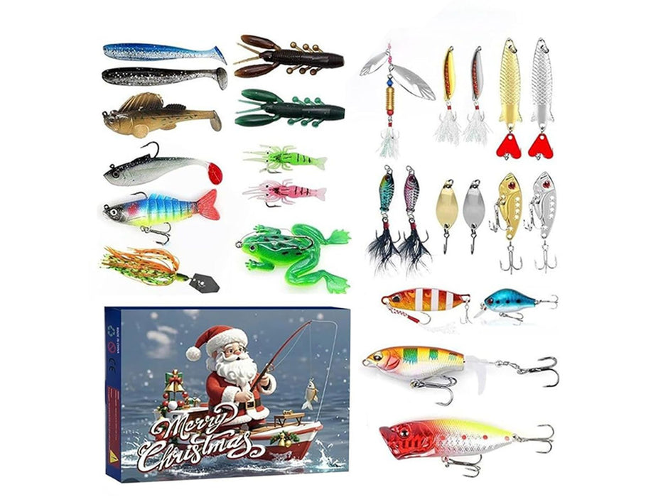 Fishing Christmas Xmas Advent Calendar Lures Set