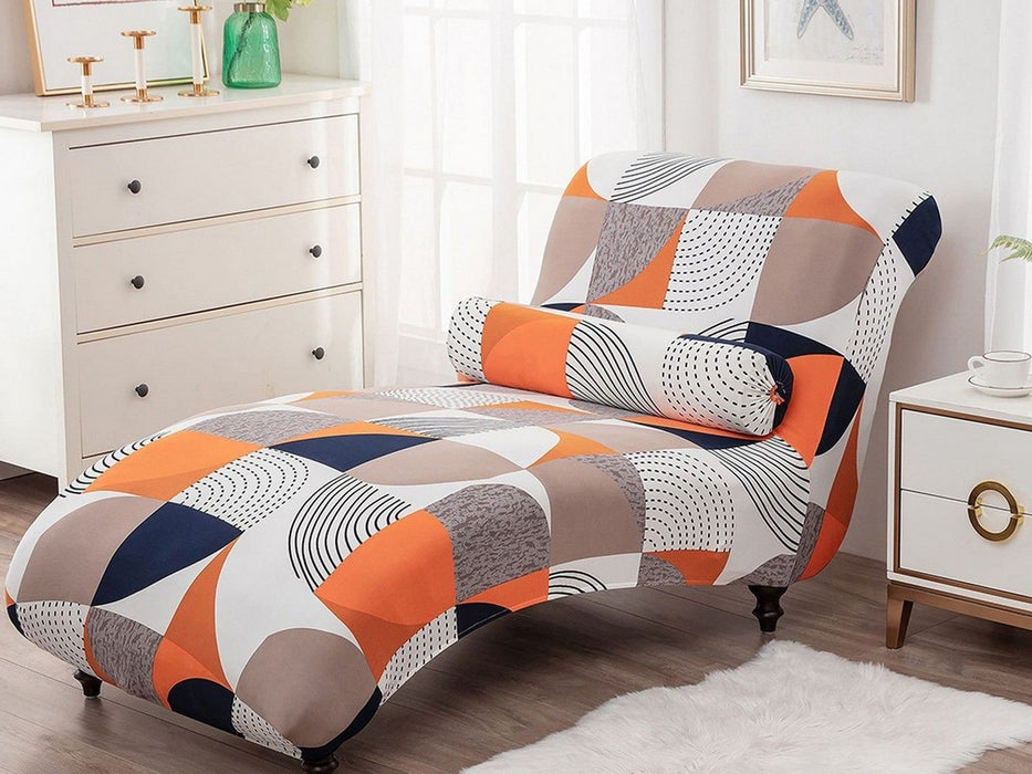 Printed Chaise Lounge Cover & Pillowcase Set