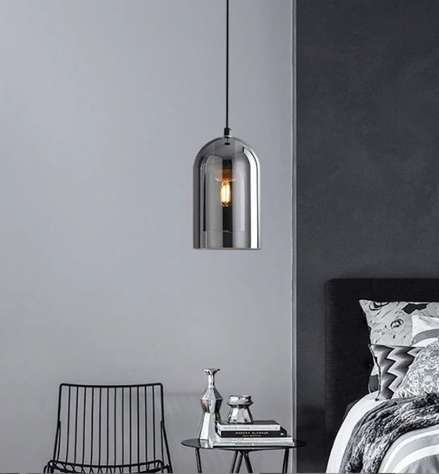 Glass Mirror Pendant Hanging Light