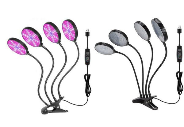 4-Head USB LED Plant Grow Light