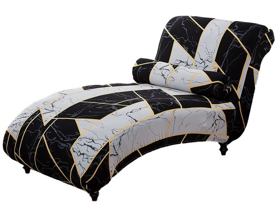 Printed Chaise Lounge Cover & Pillowcase Set