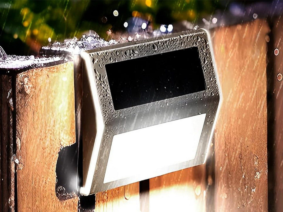 Solar Powered LED Fence Wall Light