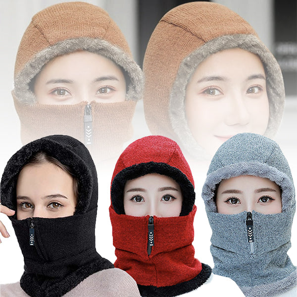 2-in-1 Winter Fleece Hat & Neck Warmer