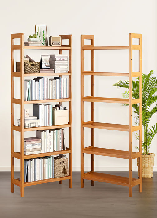 Bamboo Bookshelf Storage Rack