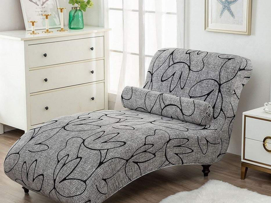 Printed Chaise Lounge Cover & Pillowcase Set