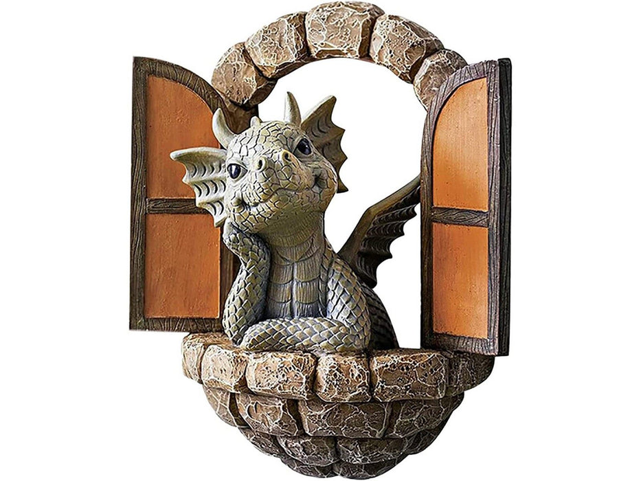 Courtyard Dragon Resin Garden Ornament