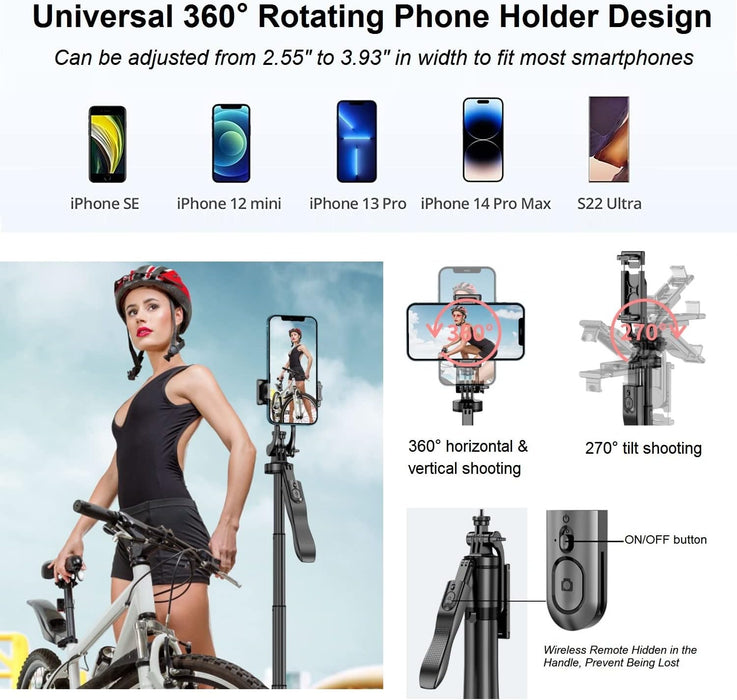 1.5M Extendable Tripod Stand with Stabilizer