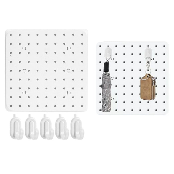 Pegboard Wall Mount with Hooks