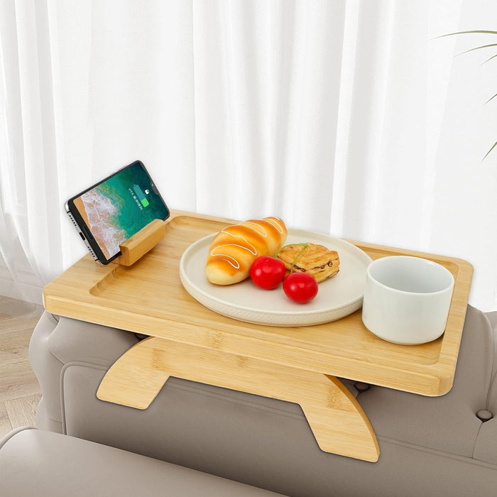 Bamboo Sofa Arm Tray Table