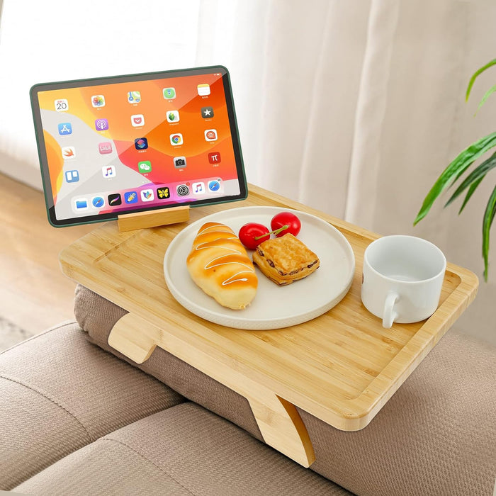 Bamboo Sofa Arm Tray Table