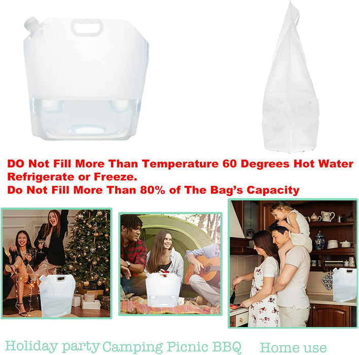 10L Water Storage Containers - 2 Pack