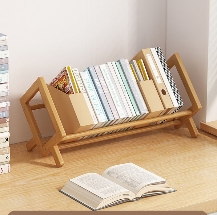 Bamboo Desktop Bookshelf  Tabletop Organizer