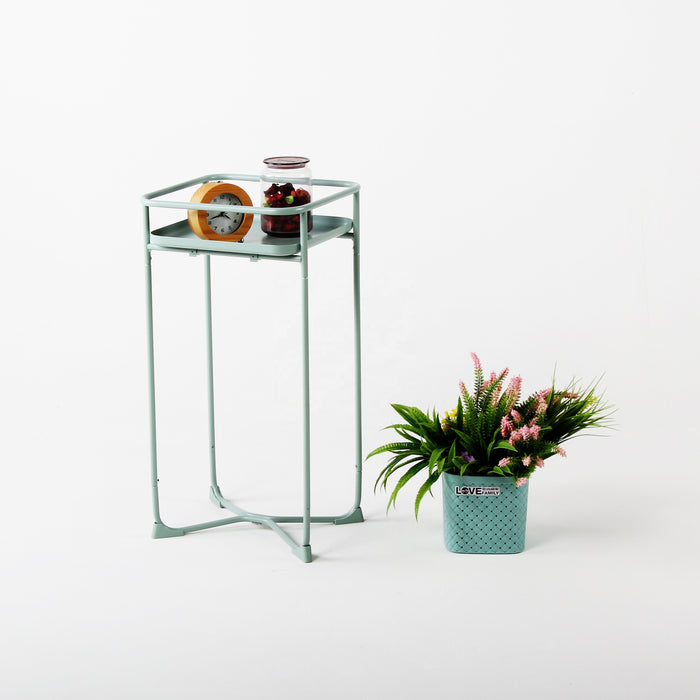 Modern Loft Metal Side Table Flower Stand Square Mint