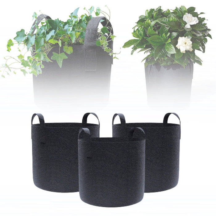 Garden Plant Fabric Grow Bags 3 Pack