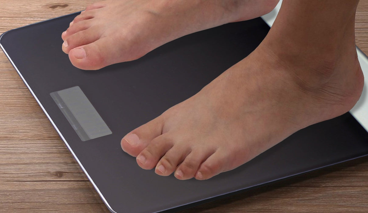 Digital Body Weight Bathroom Scale with Built-in Thermometer