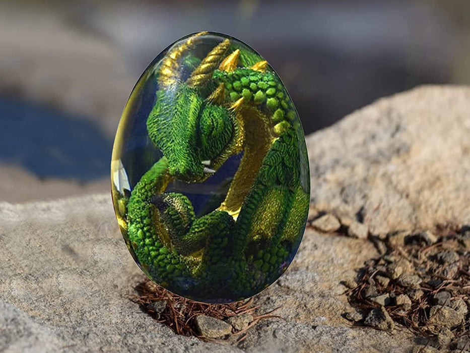 Resin Lava Dragon Egg Sculpture