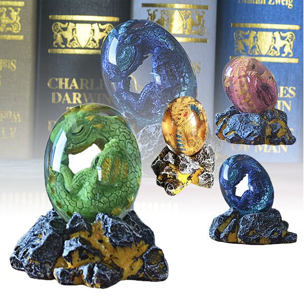 Resin Lava Dragon Egg Sculpture