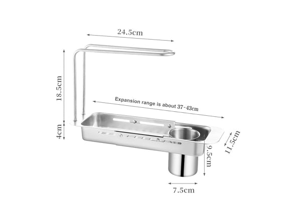 Expandable Stainless Steel Storage Sink Organiser