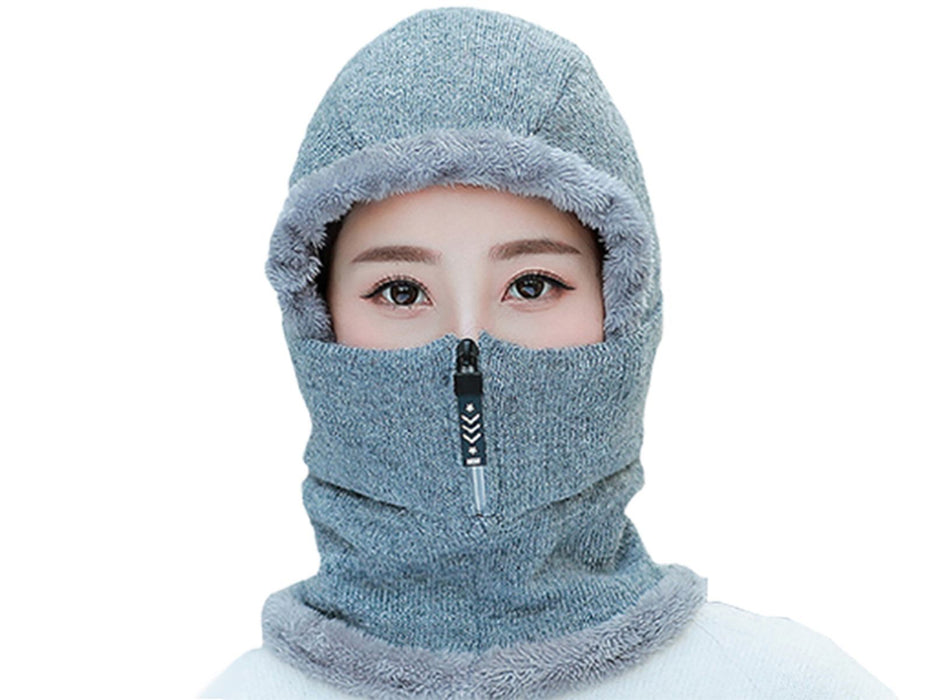 2-in-1 Winter Fleece Hat & Neck Warmer