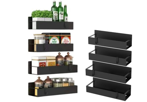 Four-Piece Magnetic Spice Storage Rack