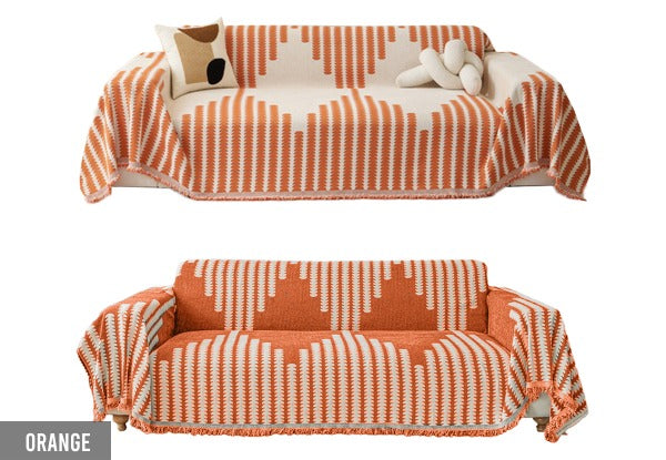 Reversible Chenille Sofa Cover