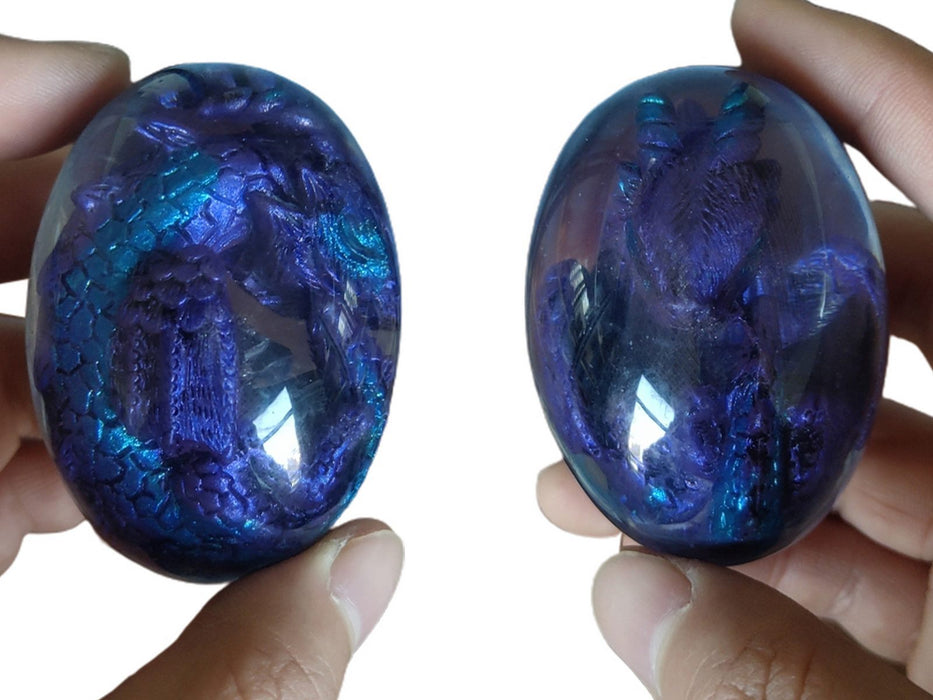 Resin Lava Dragon Egg Sculpture