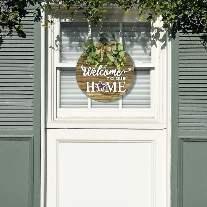 Interchangeable Seasonal Welcome Sign Front Door Decor