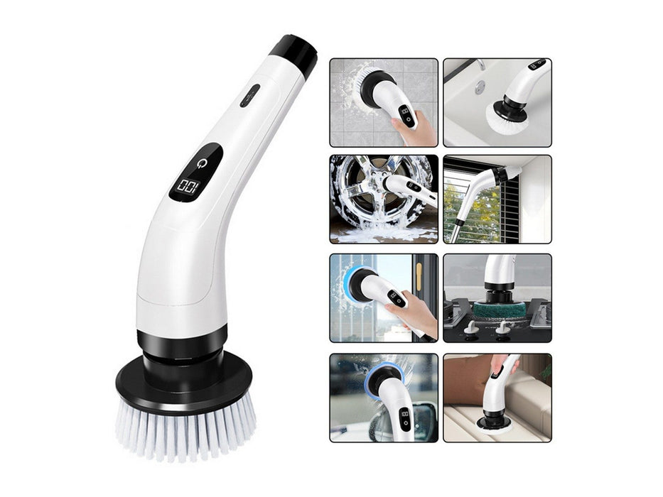 8-in-1 Cordless Spin Scrubber Set