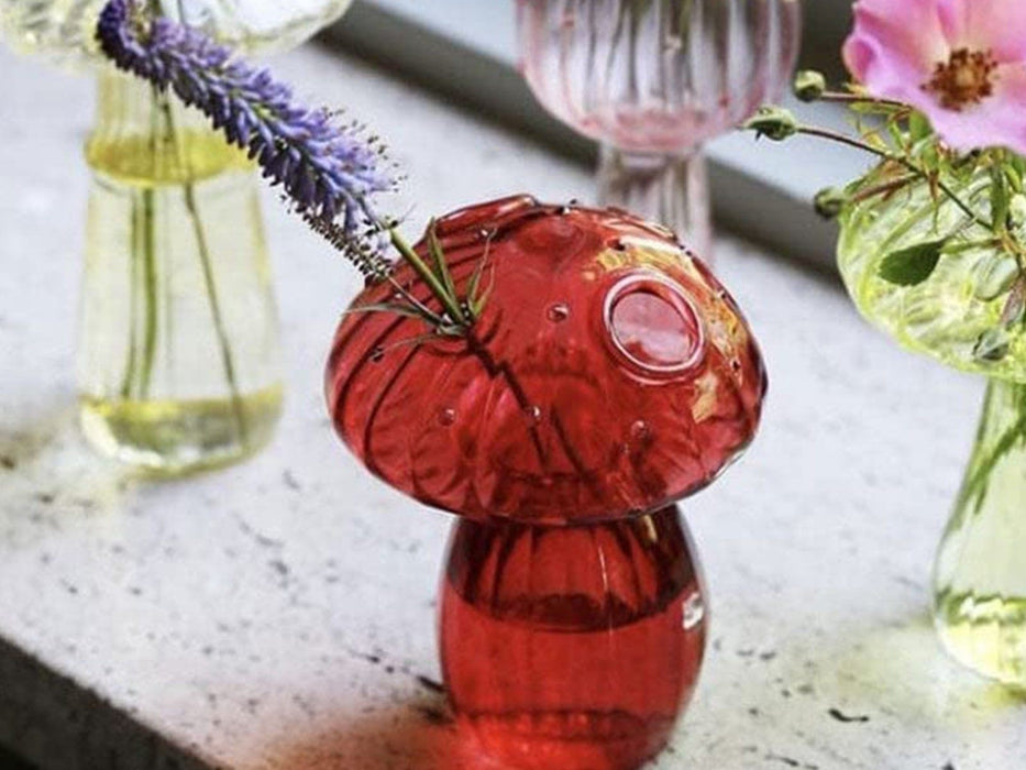 Mushroom Shape Aromatherapy Glass Vase