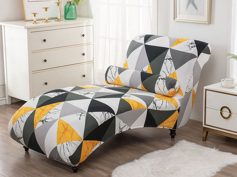 Printed Chaise Lounge Cover & Pillowcase Set