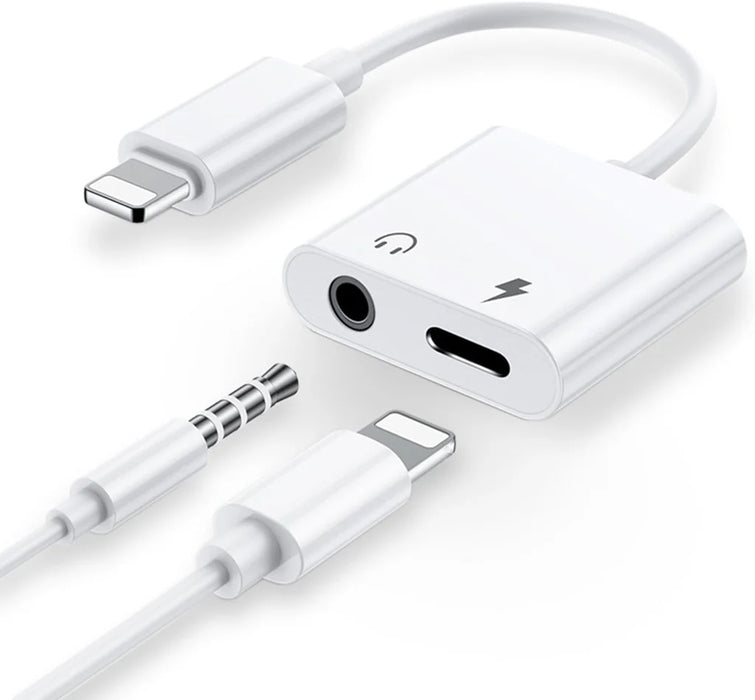 2 in 1 Dual Lightning Audio Charge Adapter
