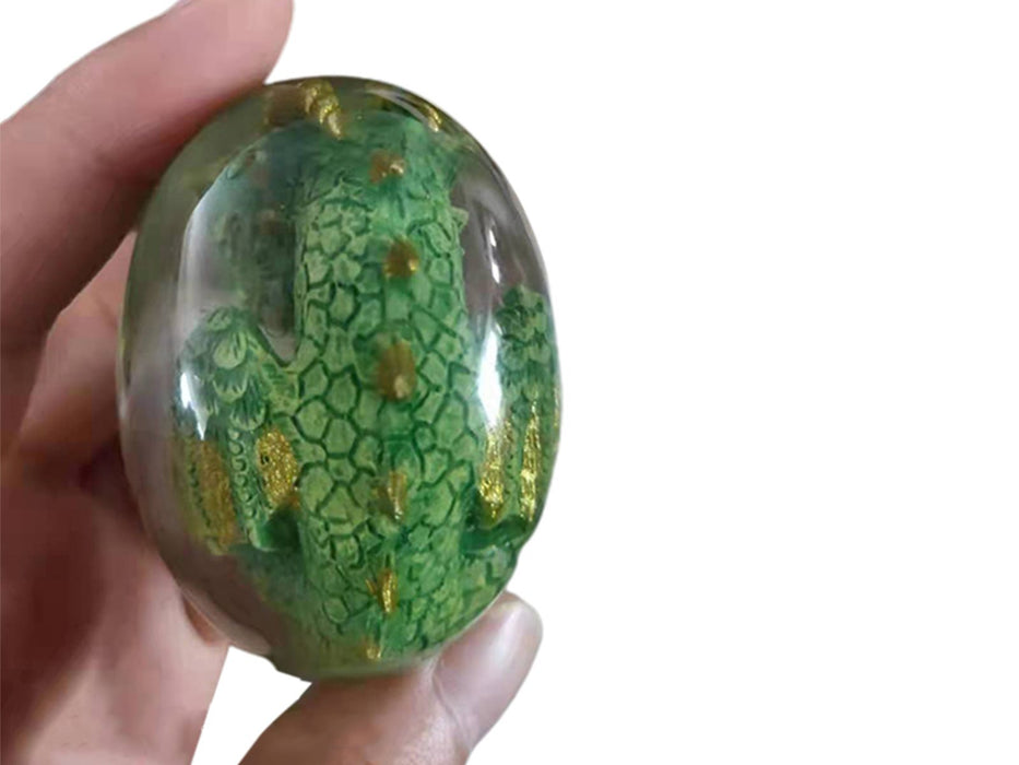 Resin Lava Dragon Egg Sculpture