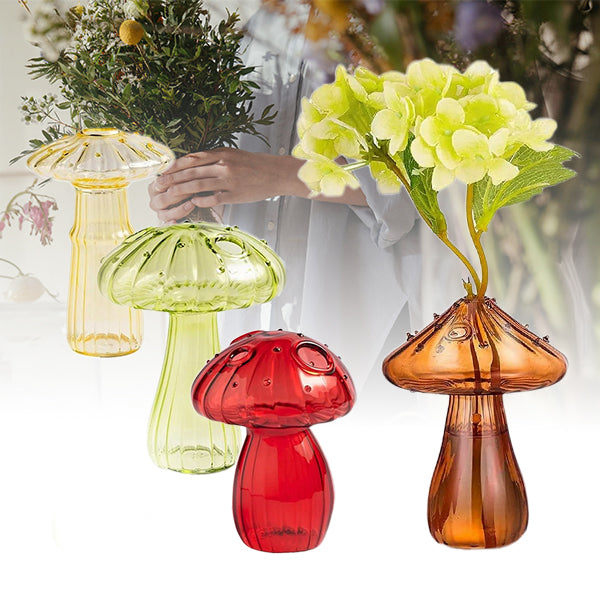 Mushroom Shape Aromatherapy Glass Vase