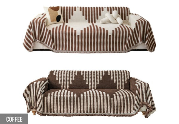 Reversible Chenille Sofa Cover