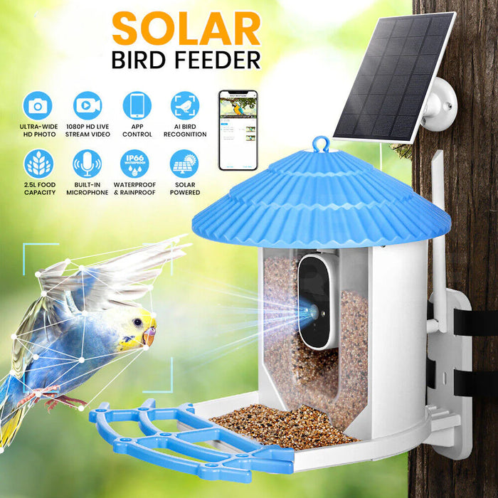 Solar Smart Bird Feeder with Camera & APP