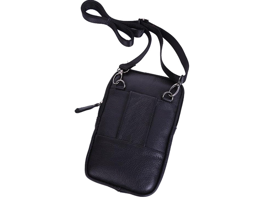 Leather Crossbody Pouch Bag