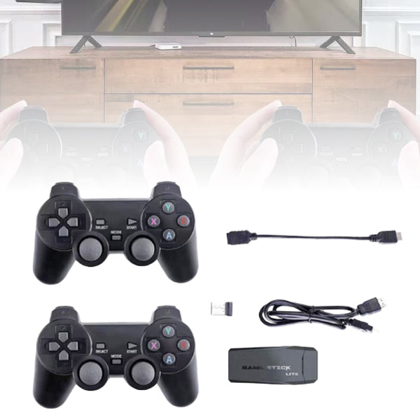 4K Video Retro Game with Wireless Controllers