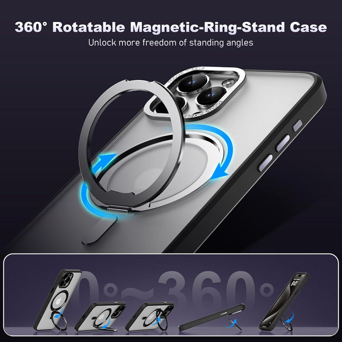 iPhone Case with Magnetic Ring Stand