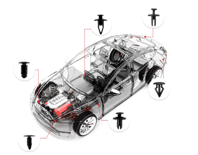 415PCS Car Body Trim Clips