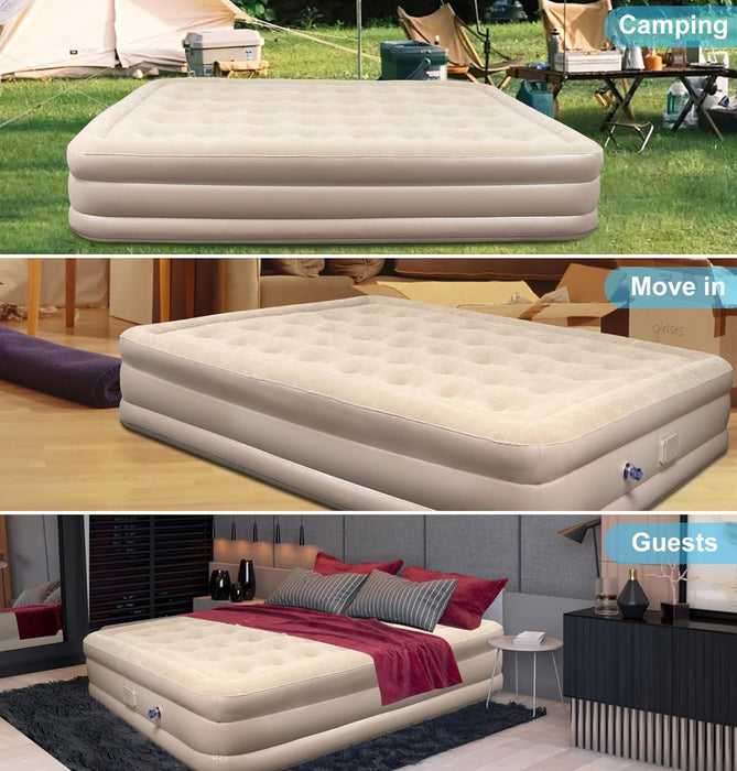 Automatic Inflatable Air Mattress with Built-In Pump