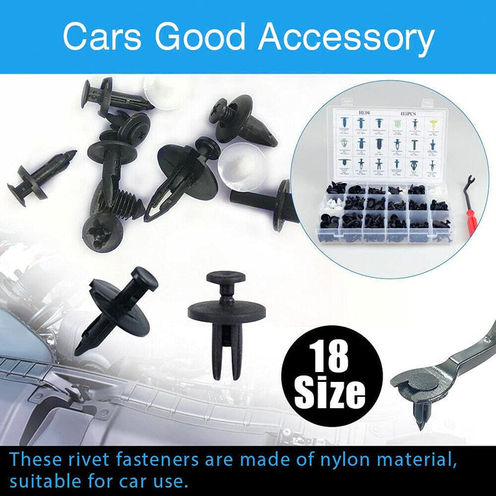 415PCS Car Body Trim Clips