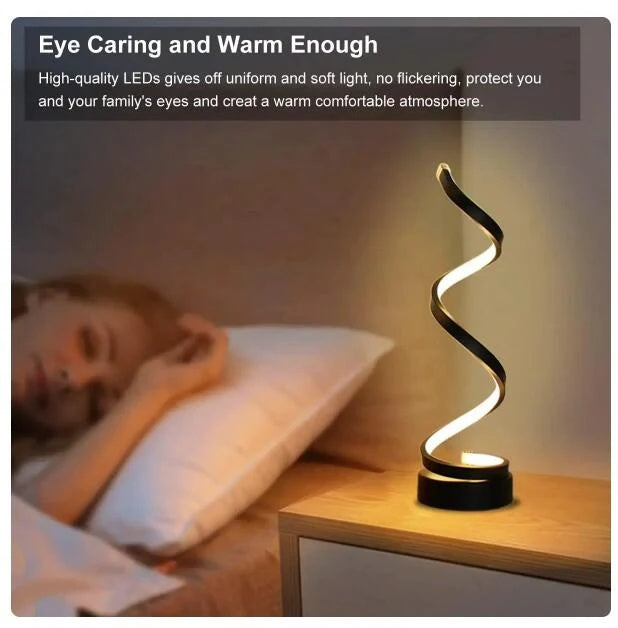 Spiral LED Table Lamps