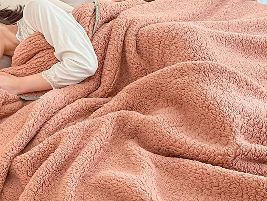 Sherpa Throw Plush Blanket