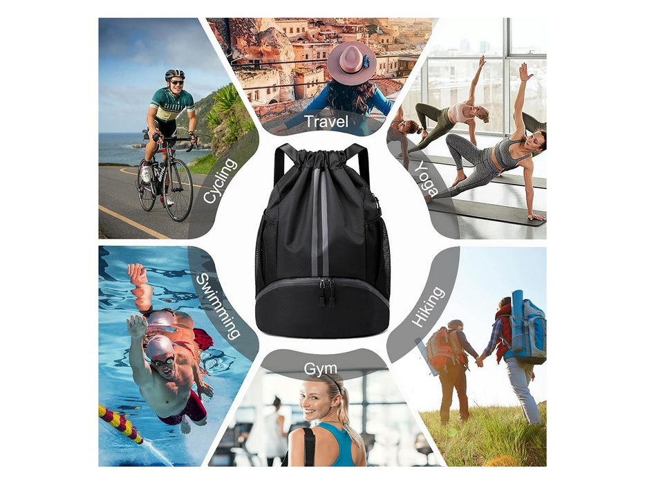 Sports Large Capacity Drawstring Backpack