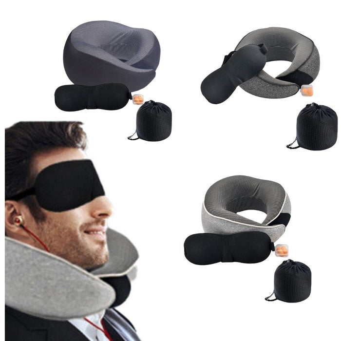 Travel Pillow Memory Foam Set