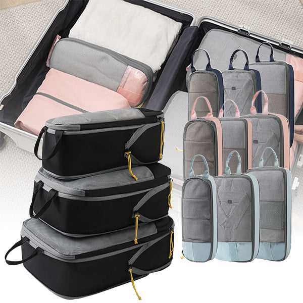 Compression Travel Packing Organizers -3 Pcs