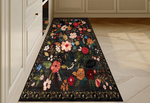 Boho Floral Small Area Rug